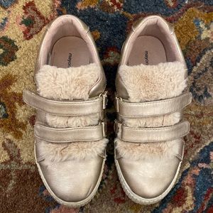 Girls bronze Mayoral shoes size 32